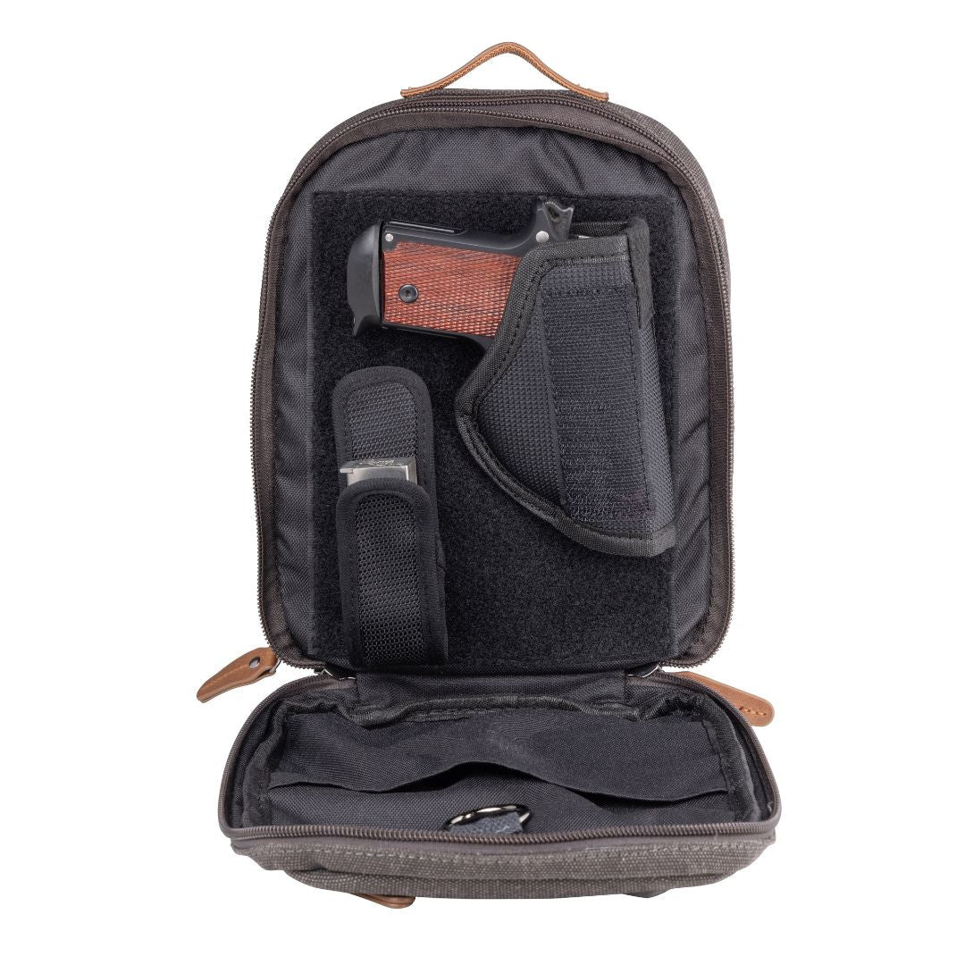 Concealed Carry Unisex Jax Canvas Crossbody by DS Conceal