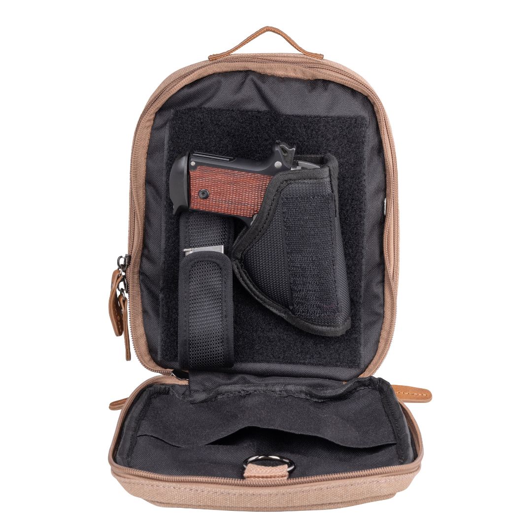 Concealed Carry Unisex Jax Canvas Crossbody by DS Conceal