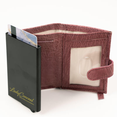 Nova RFID Compact Leather Wallet by Lady Conceal