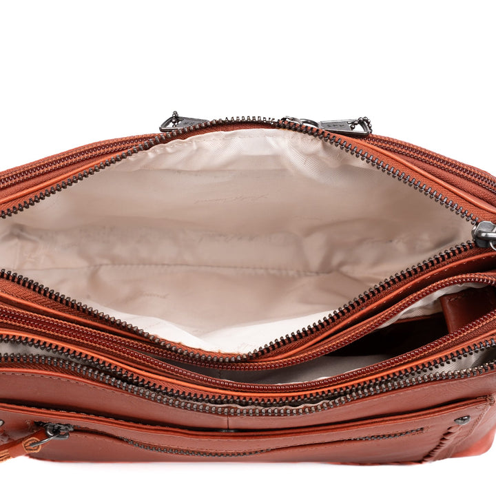 Concealed Carry Tatum Leather Crossbody by Lady Conceal