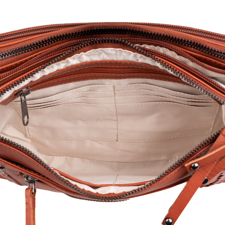 Concealed Carry Tatum Leather Crossbody by Lady Conceal