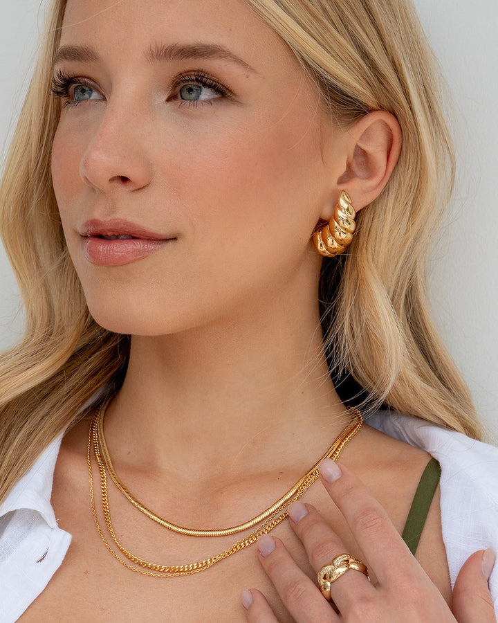 Brenna Triple Layered Chain Necklace