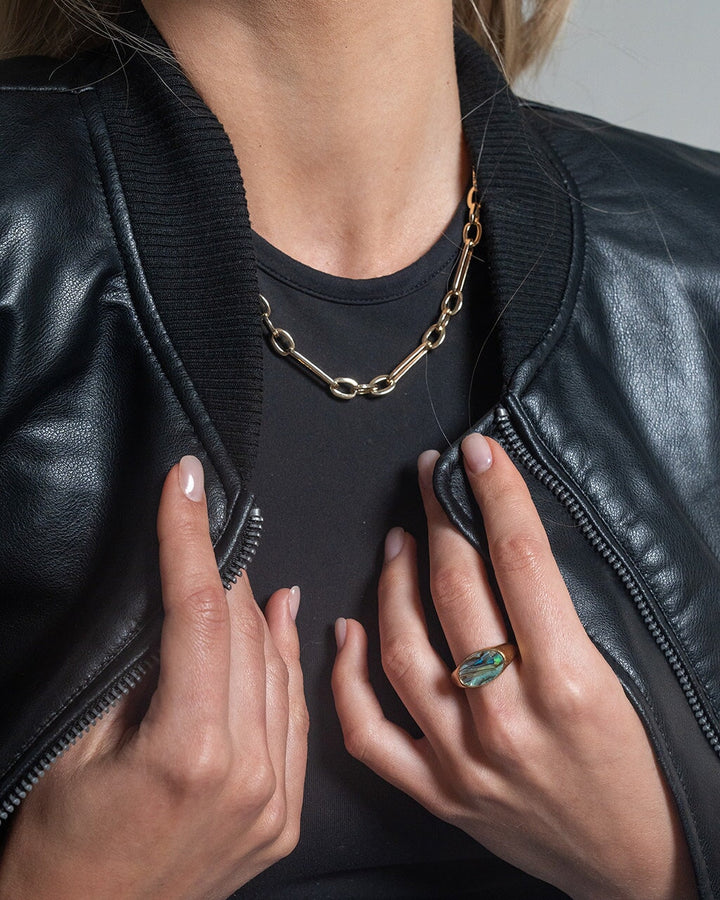 Gail Abalone Open Band Ring