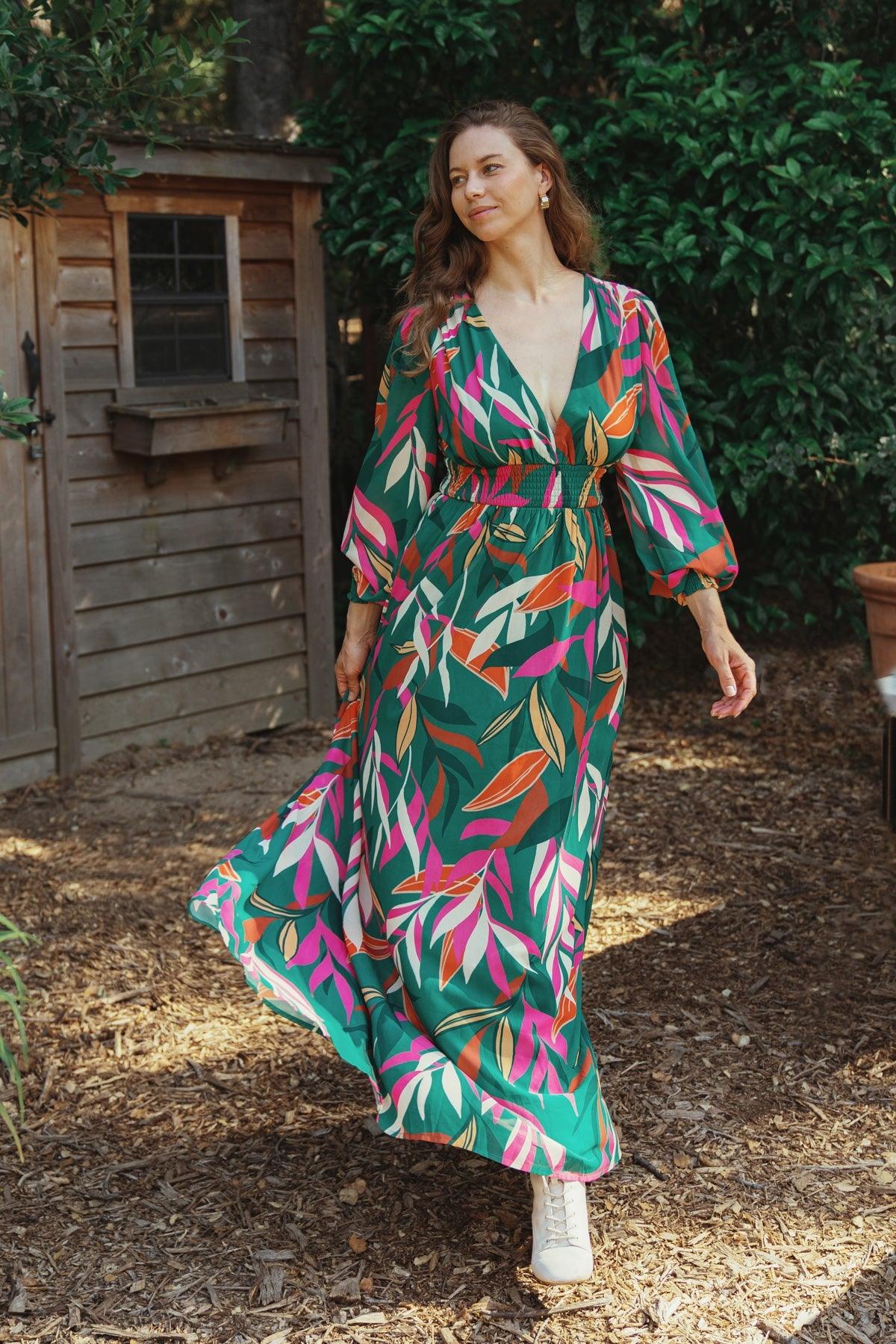 GONE COASTAL WOVEN MAXI DRESS