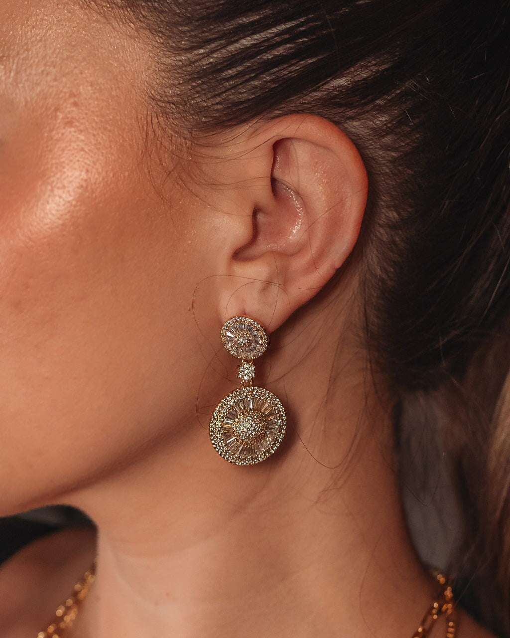 Jessica CZ Statement Drop Earrings