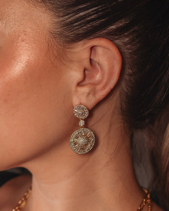 Jessica CZ Statement Drop Earrings