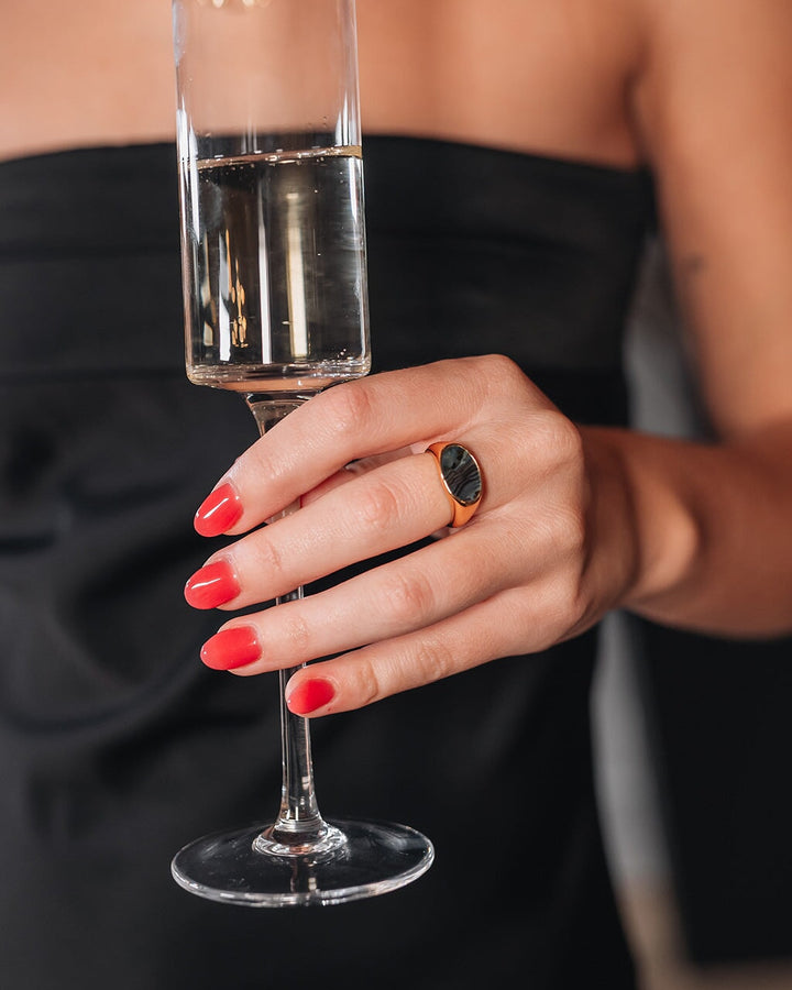 Gail Abalone Open Band Ring