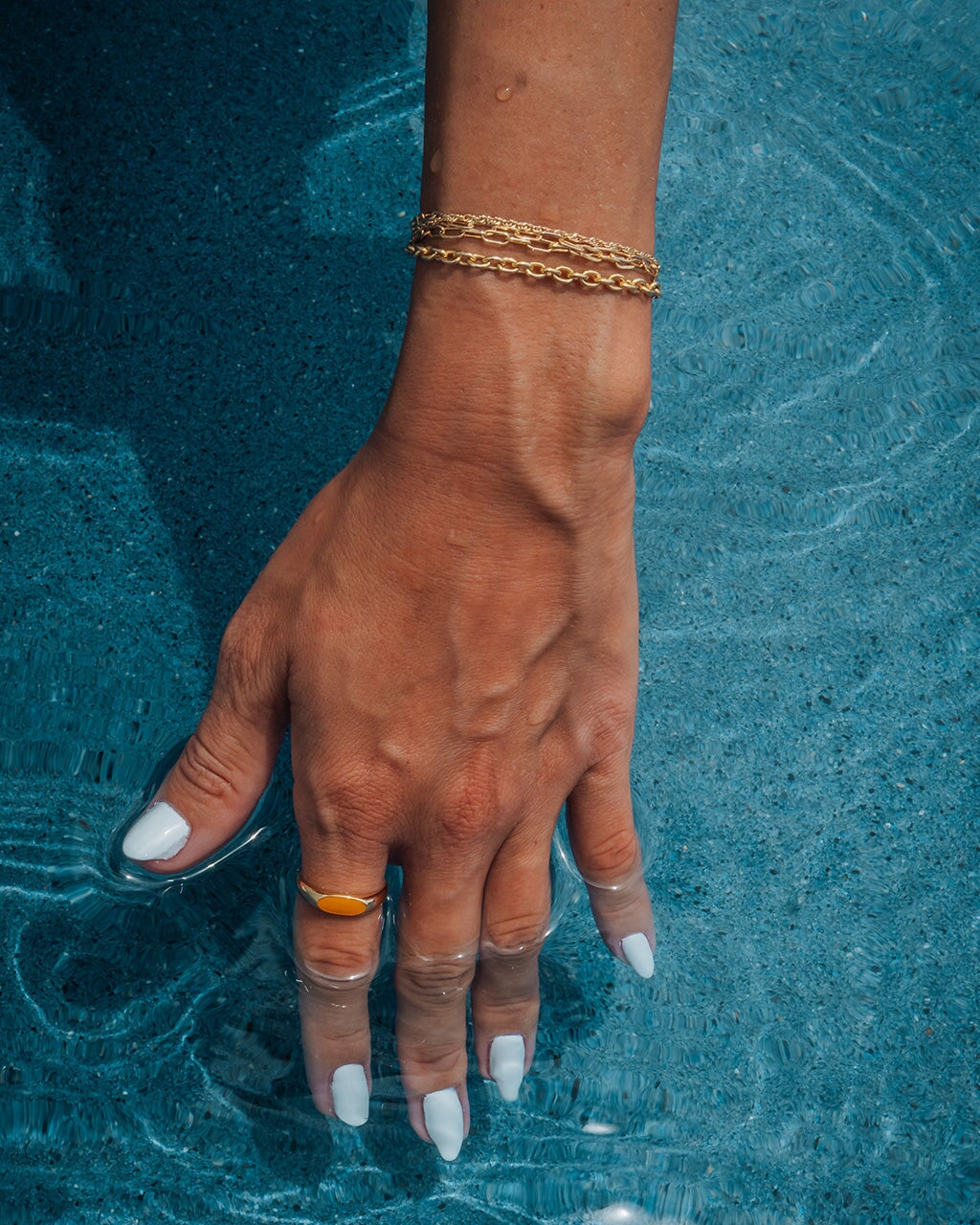 Sterling Silver Enamel Open Signet Ring