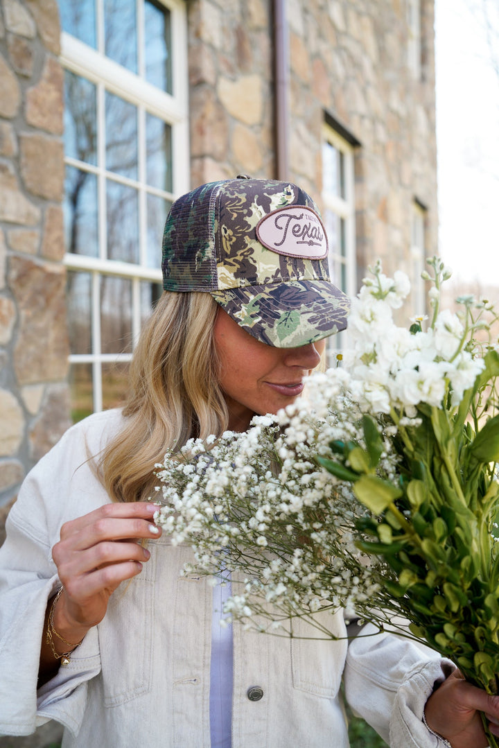 Take me to Texas - Camo Vintage Trucker Hat