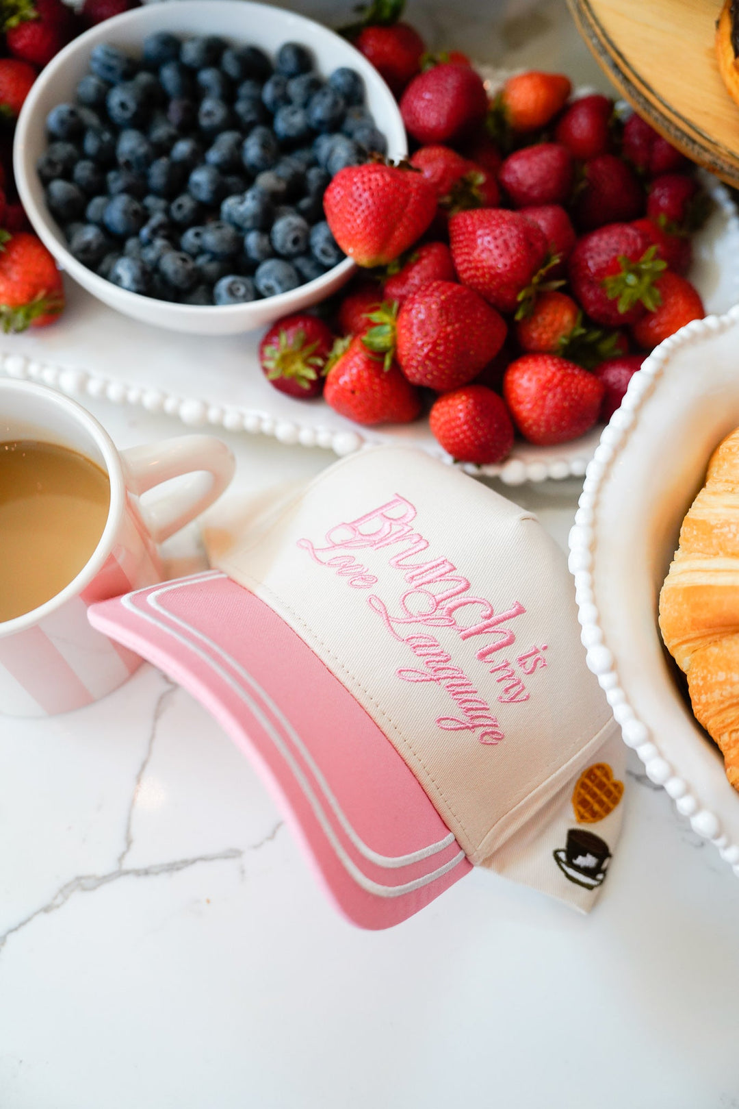 Brunch is my Love Language - Pink Vintage Trucker Hat