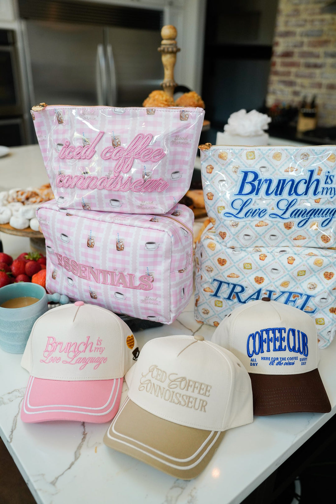 Brunch is my Love Language - Pink Vintage Trucker Hat