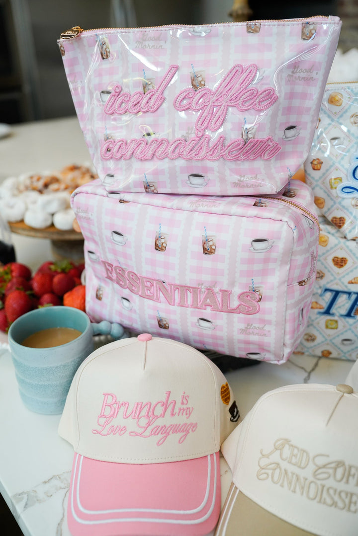 Brunch is my Love Language - Pink Vintage Trucker Hat