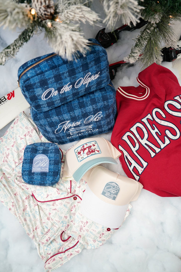 Apres Ski Social Club - Navy Plaid XL Bag