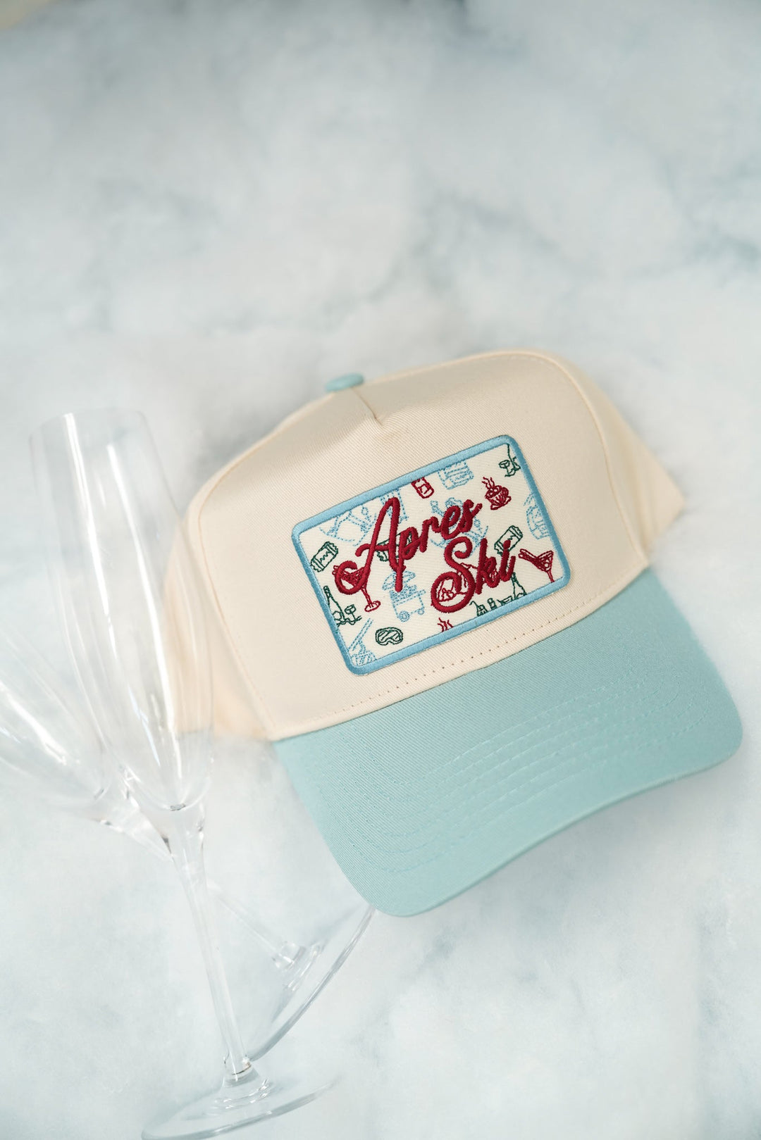Apres Ski - Baby Blue Vintage Trucker Hat