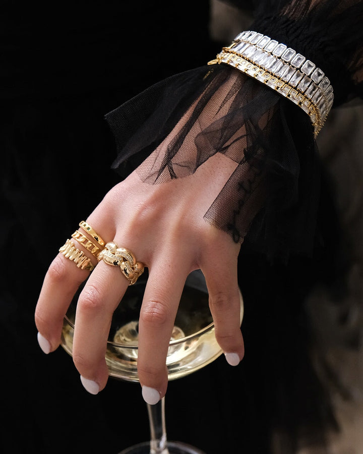 Joss Staggered Band Ring