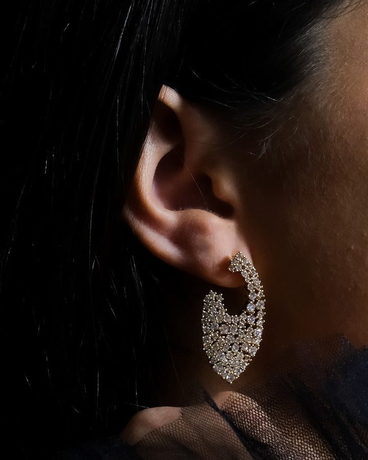 Priscilla CZ Statement Stud Earrings