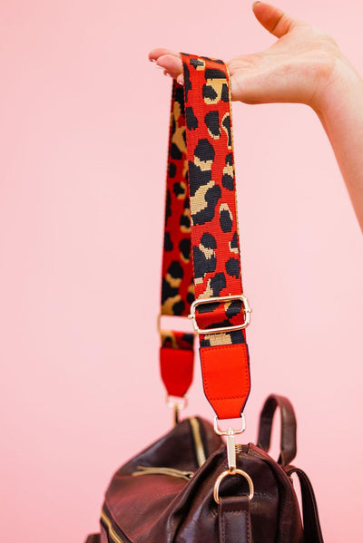 Kris Leopard Print Adjustable Bag Strap