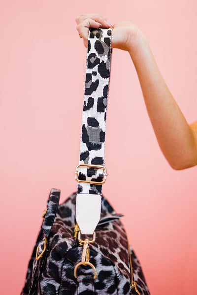 Kris Leopard Print Adjustable Bag Strap