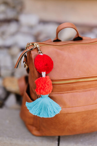 paloma pom + tassel keychain