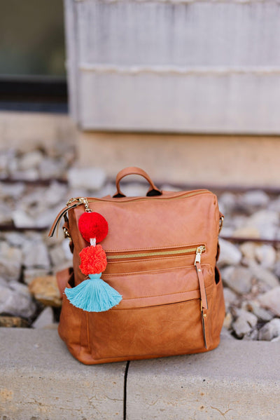 paloma pom + tassel keychain