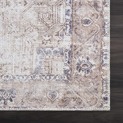 Beige Rosman Washable Area Rug