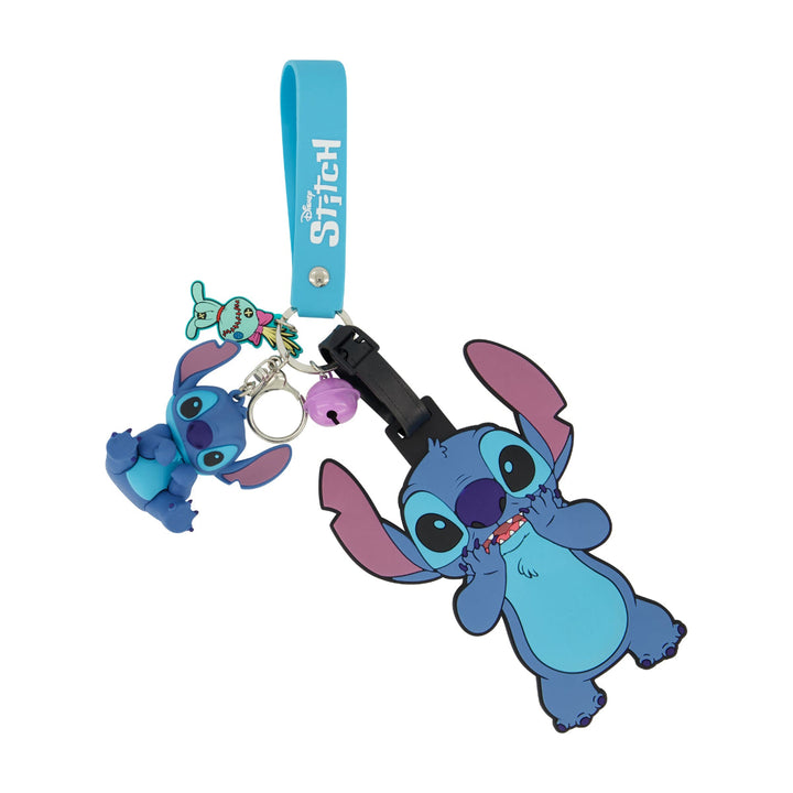 Disney Stitch & Scrump Luggage Tag & Lanyard Set