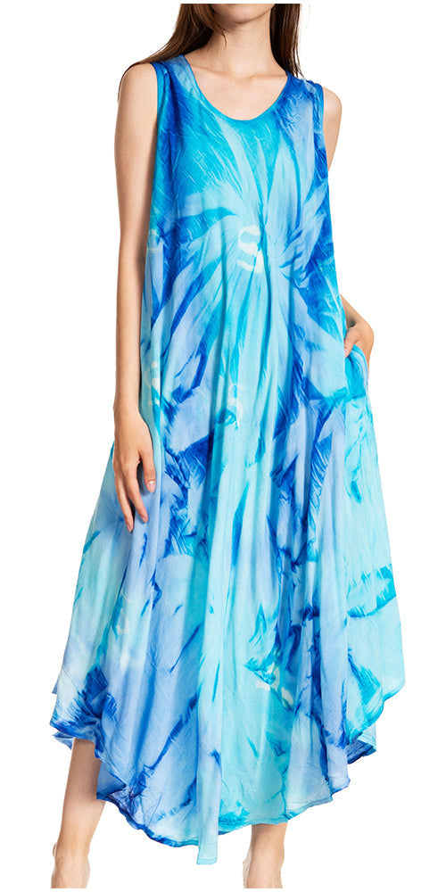 Sakkas Starlight Caftan Tank Dress / Cover Up