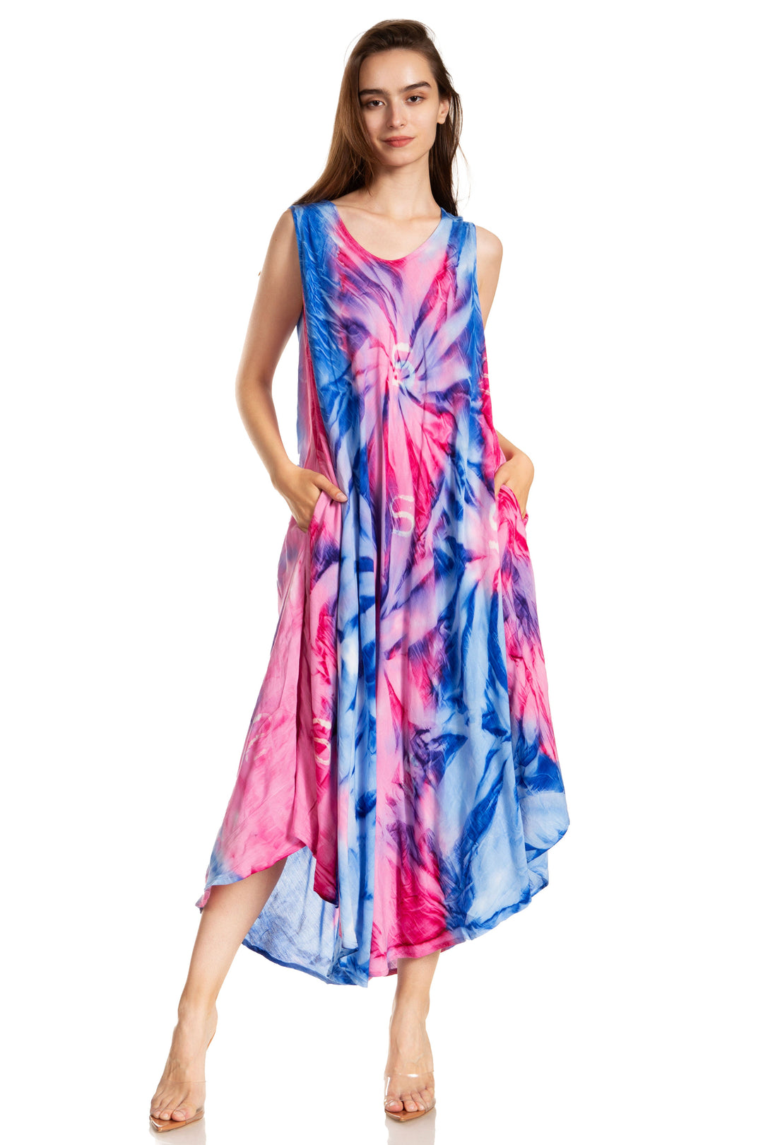 Sakkas Starlight Caftan Tank Dress / Cover Up