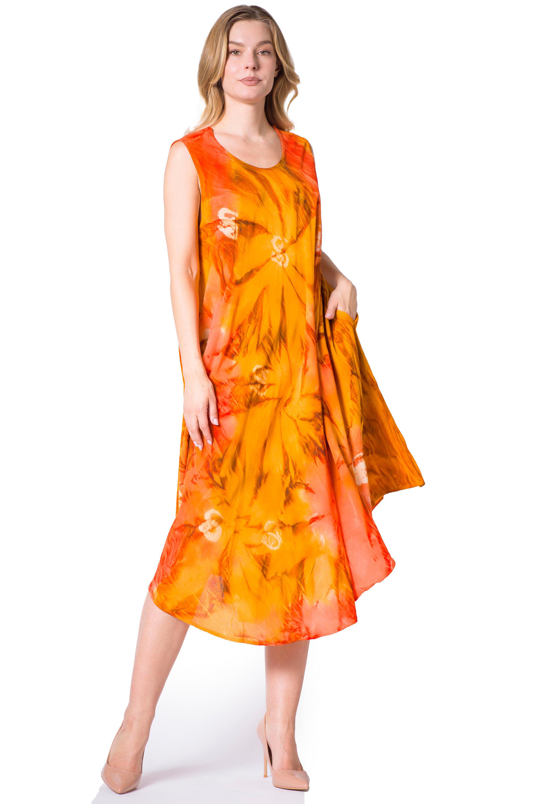 Sakkas Starlight Caftan Tank Dress / Cover Up