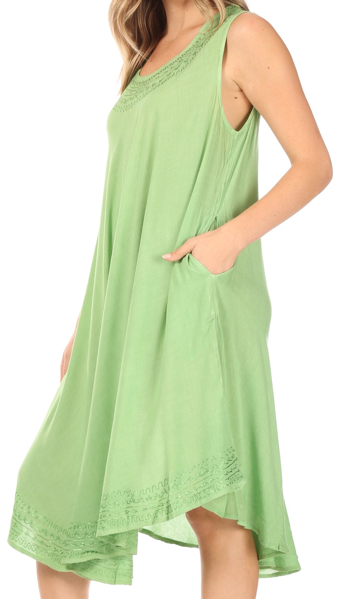 Sakkas Everyday Essentials Caftan Tank Dress / Cover Up