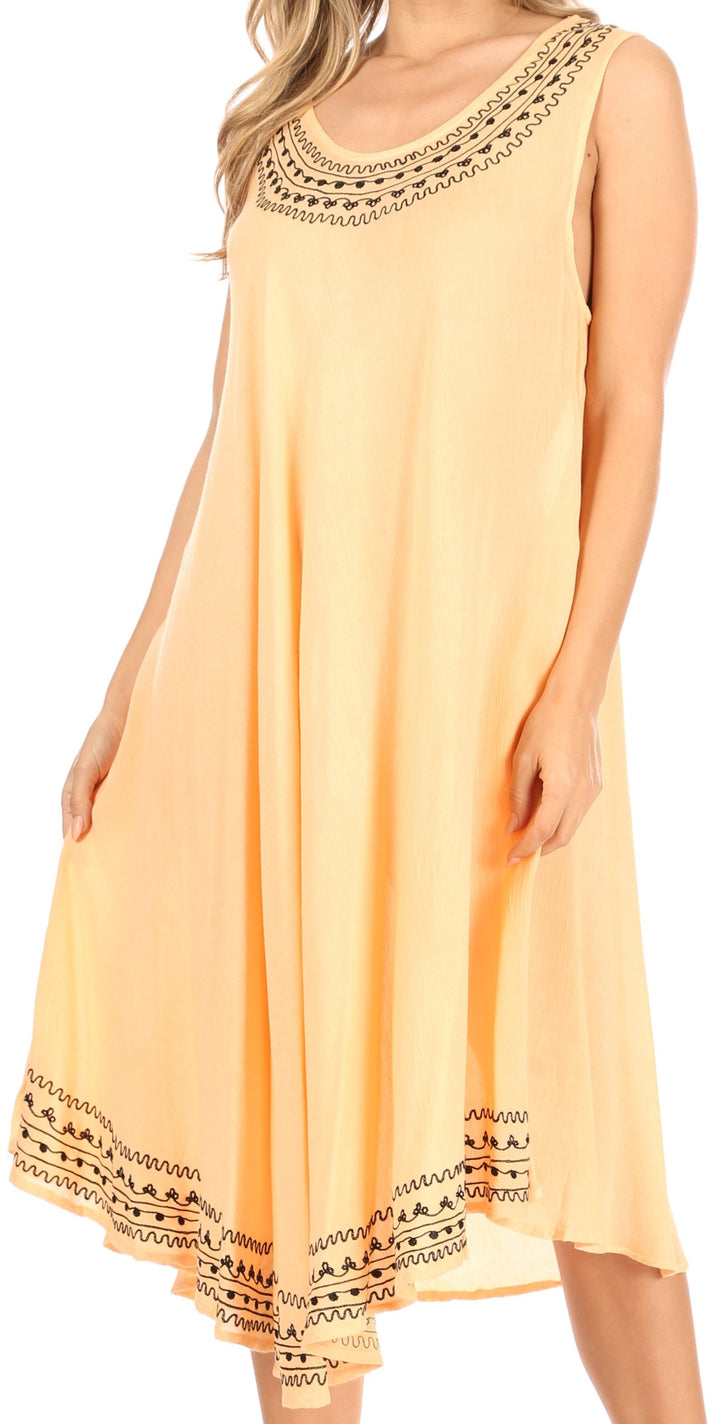 Sakkas Everyday Essentials Caftan Tank Dress / Cover Up