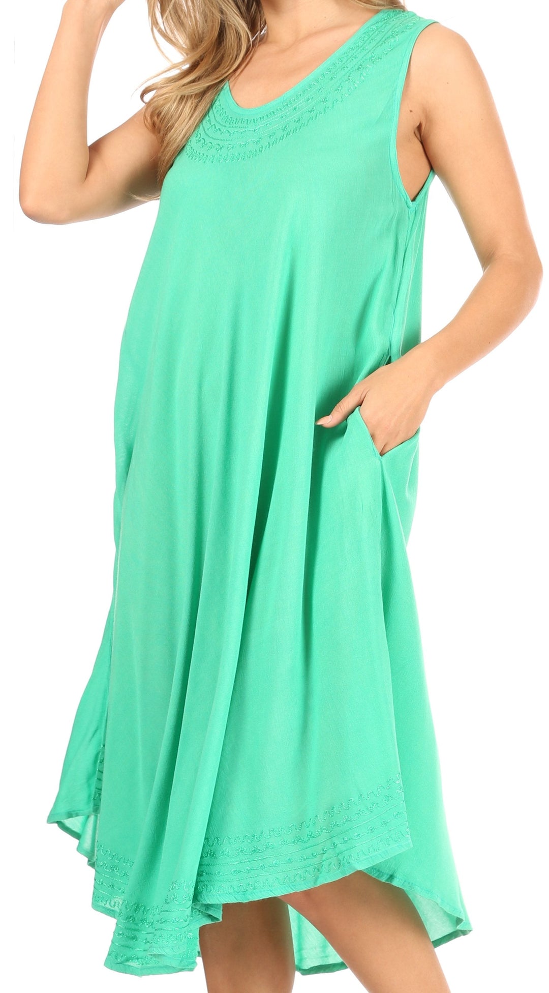 Sakkas Everyday Essentials Caftan Tank Dress / Cover Up
