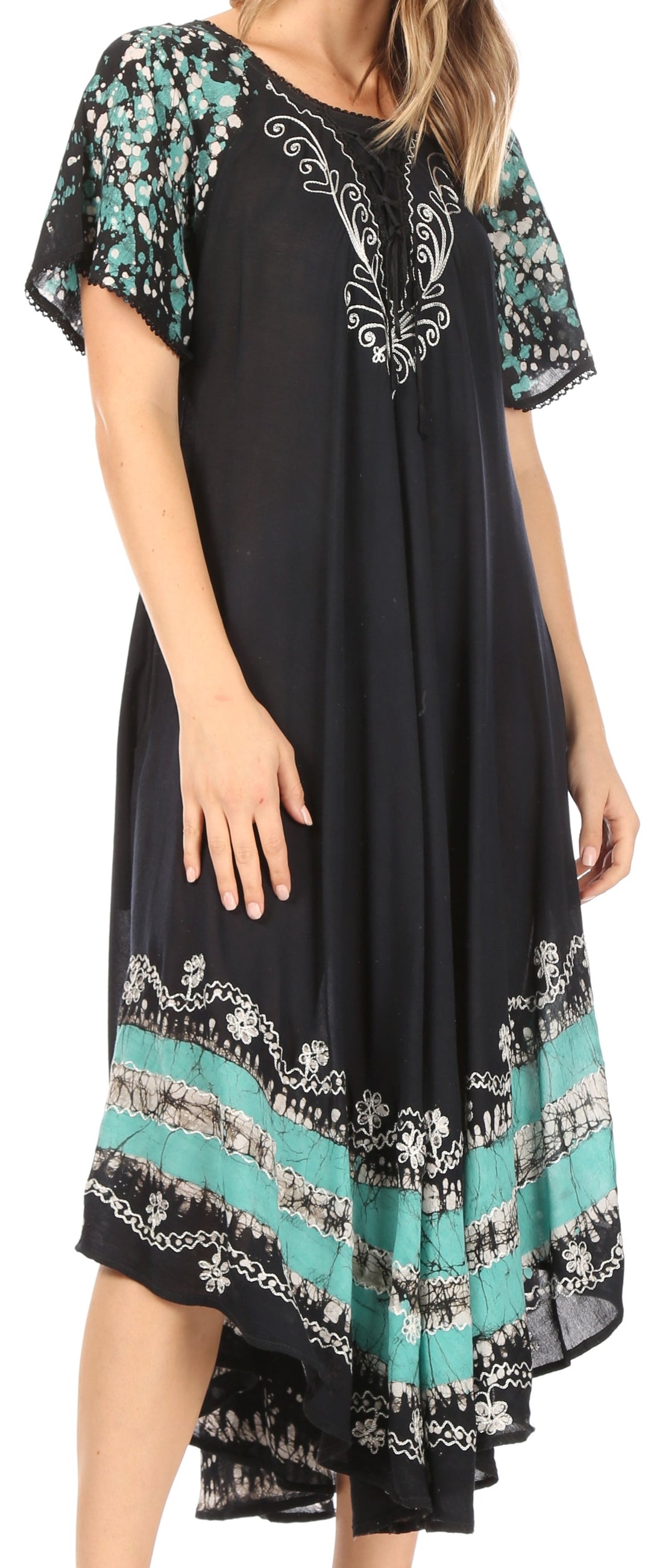 Sakkas Sara Batik CaftanTank Dress / Cover Up