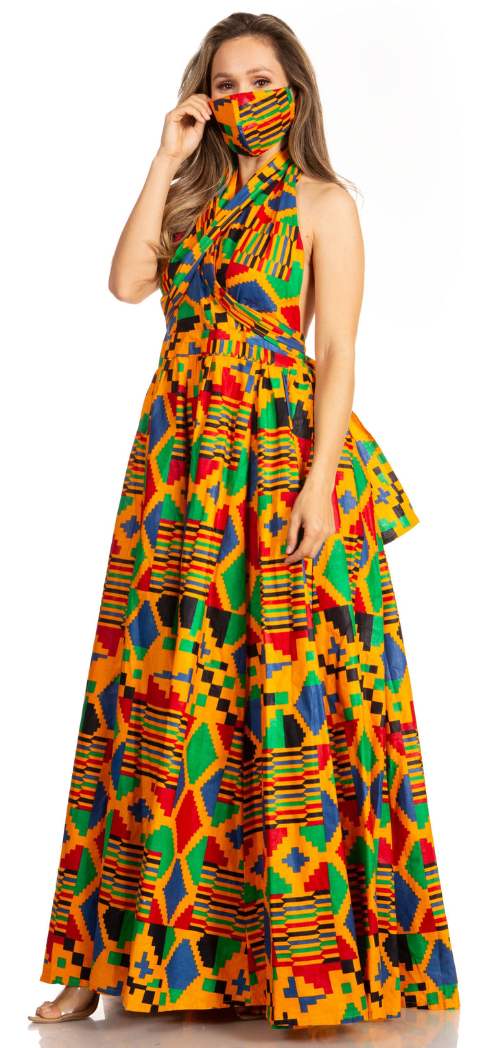 Sakkas Sandy Sexy Backless Year Around Long Maxi Infinity Dress Many Ways To Wear