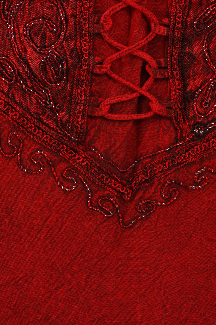 Sakkas Bridget Embroidered Renaissance Dress