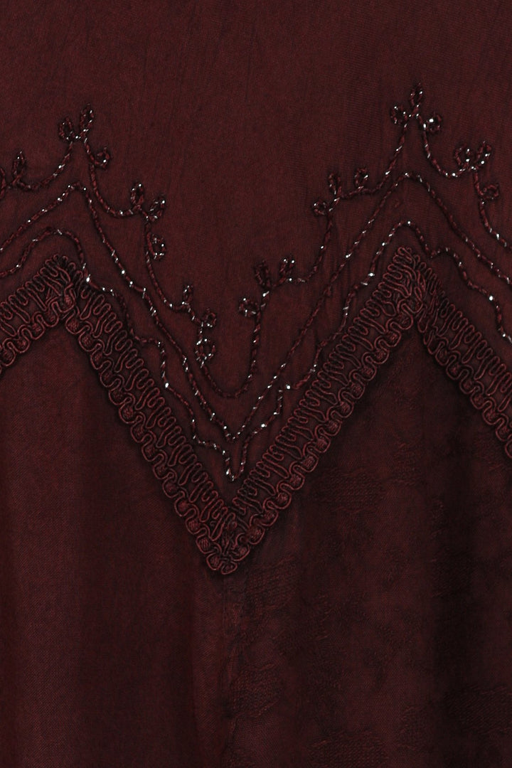 Sakkas Stonewashed Rayon Embroidered Adjustable Spaghetti Straps Long Dress