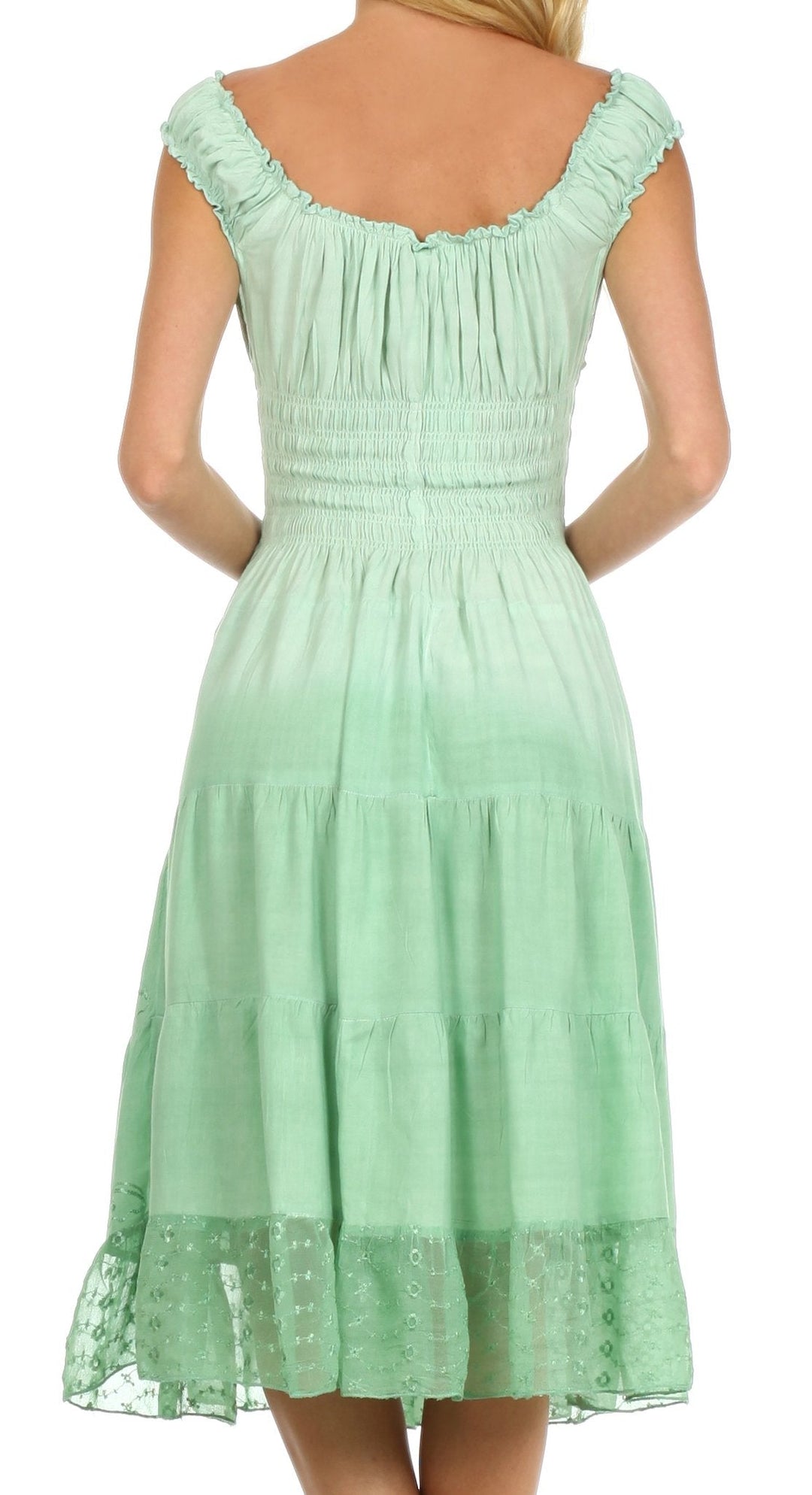 Sakkas Spring Maiden Ombre Peasant Dress