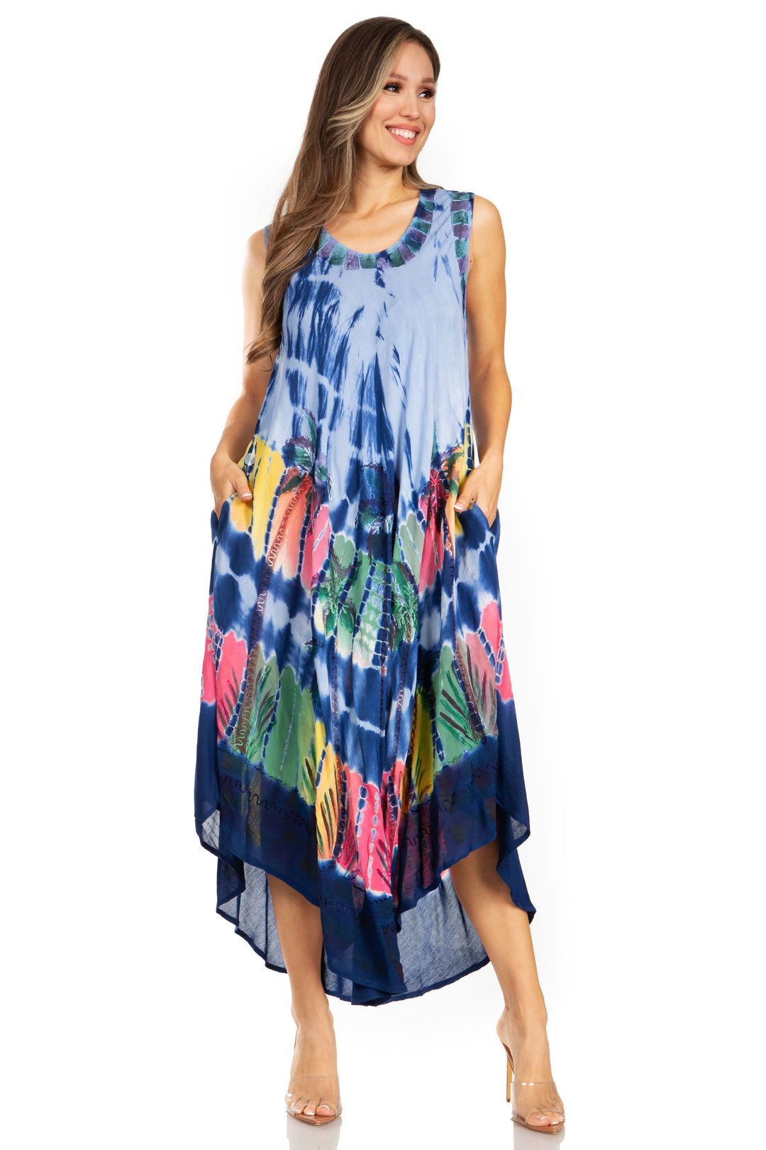 Sakkas Tasanee Caftan Tank Dress / Cover Up