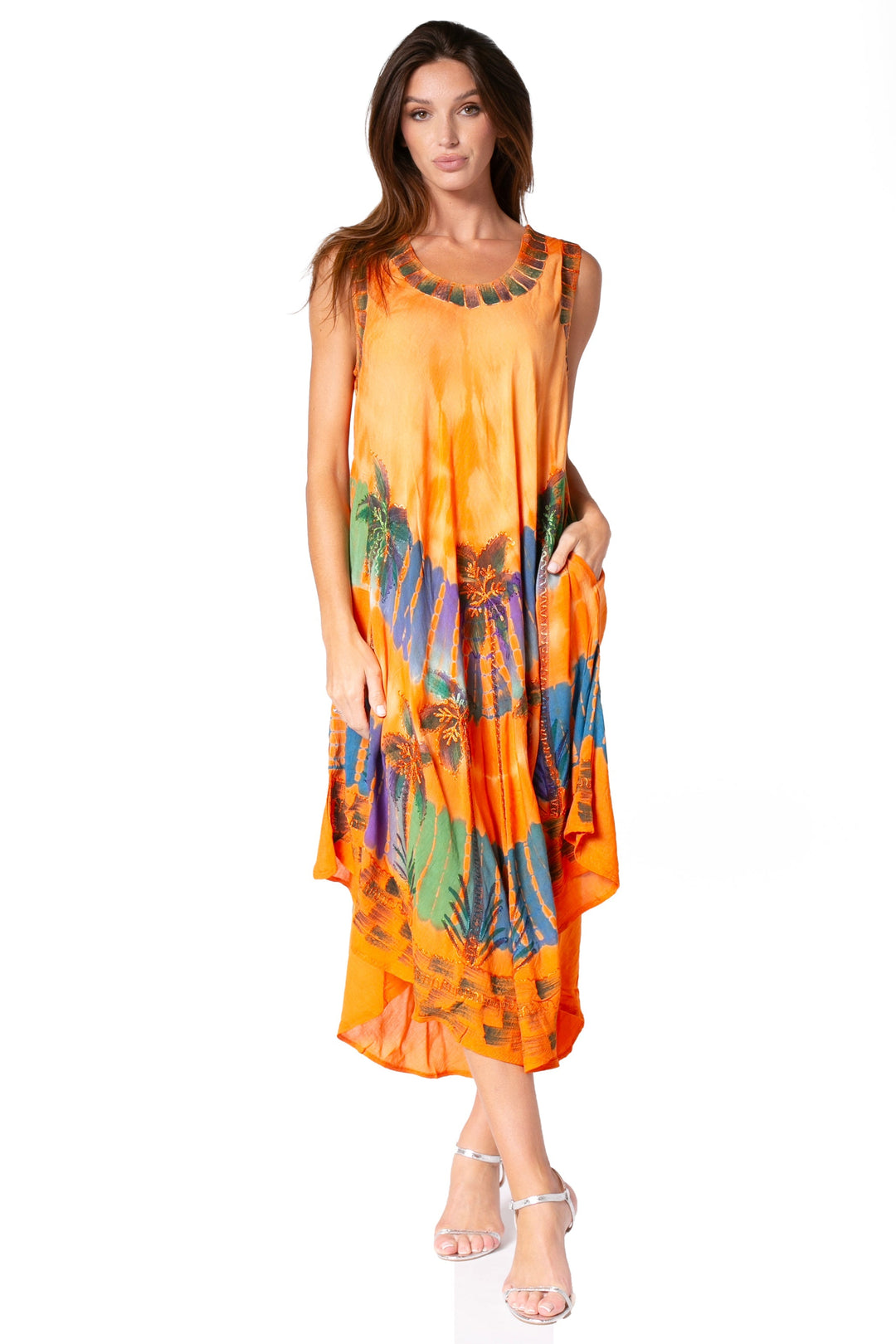 Sakkas Tasanee Caftan Tank Dress / Cover Up