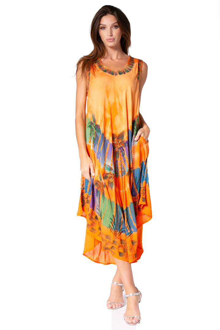 Sakkas Tasanee Caftan Tank Dress / Cover Up