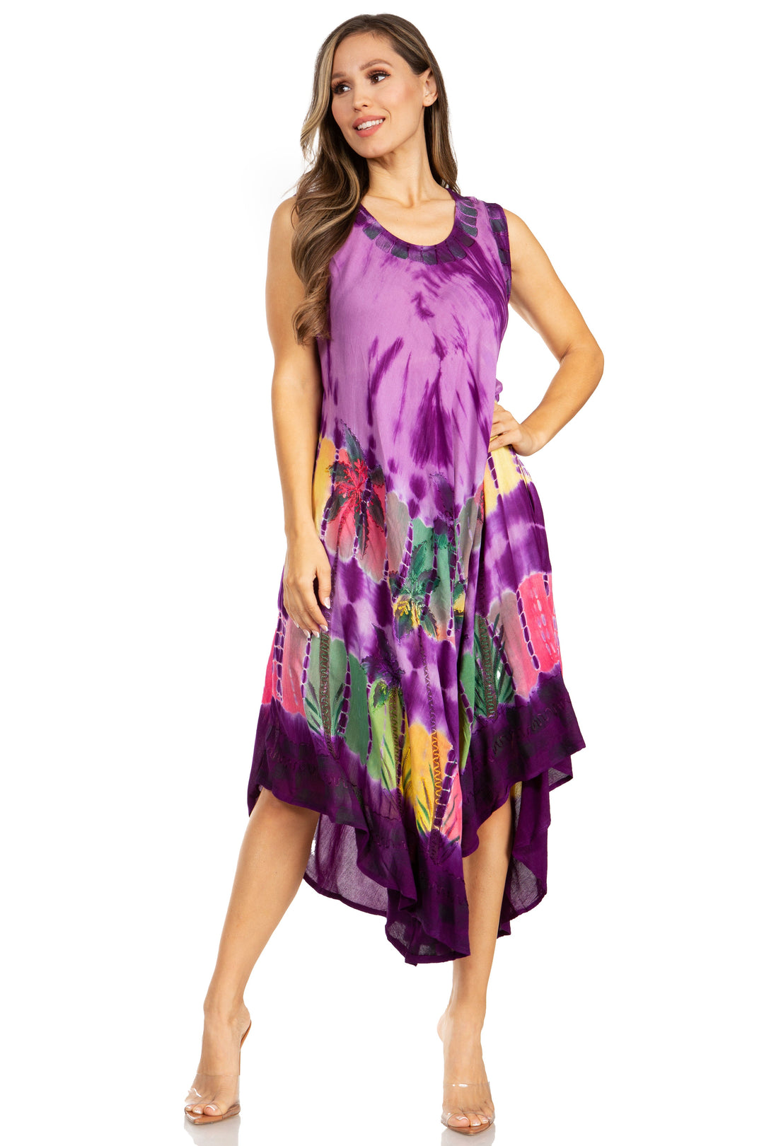 Sakkas Tasanee Caftan Tank Dress / Cover Up