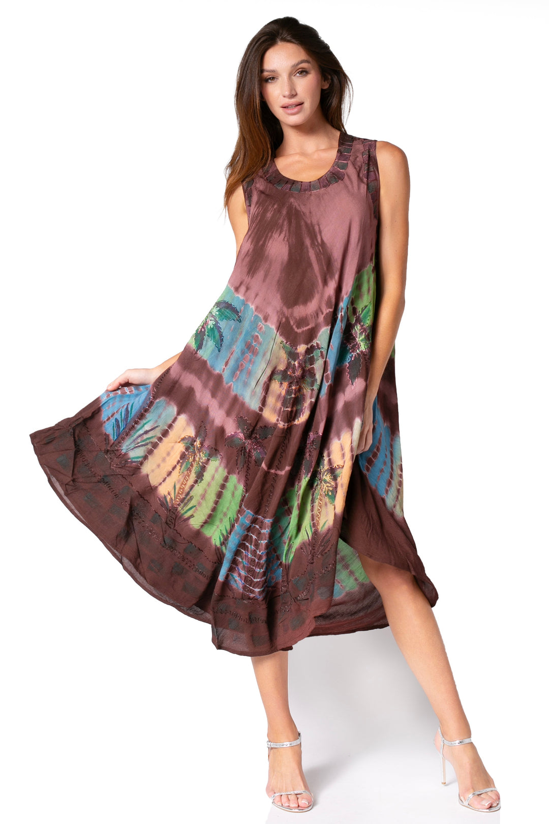 Sakkas Tasanee Caftan Tank Dress / Cover Up