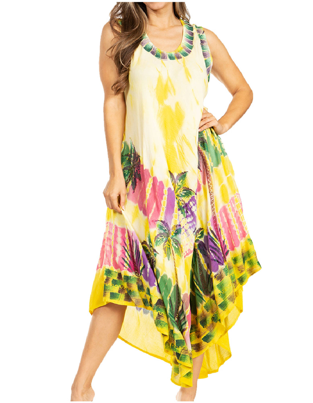 Sakkas Tasanee Caftan Tank Dress / Cover Up