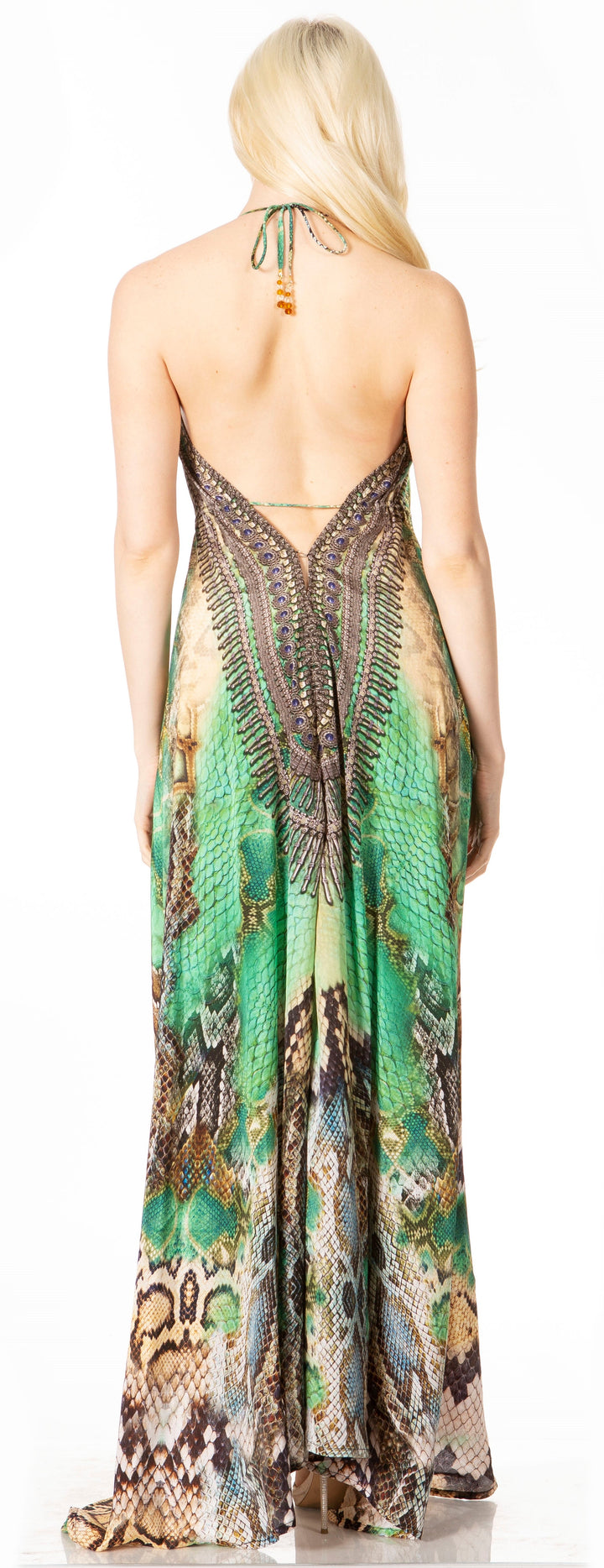 Sakkas Lizi 2 Women's High-Low Halter Maxi Dress for Beach and Vacation Parties