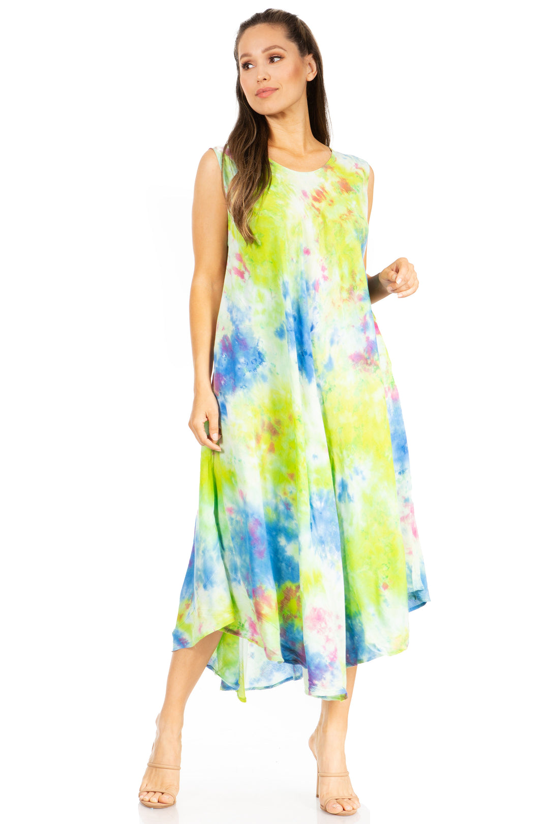 Sakkas Starlight Third Tie Dye Caftan Dress: Women&