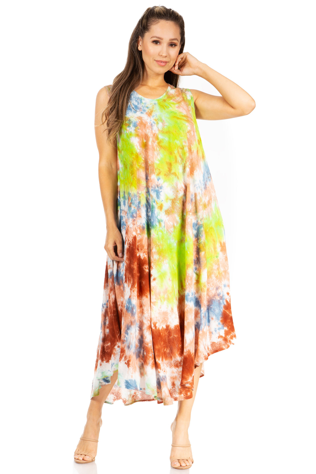 Sakkas Starlight Third Tie Dye Caftan Dress: Women&