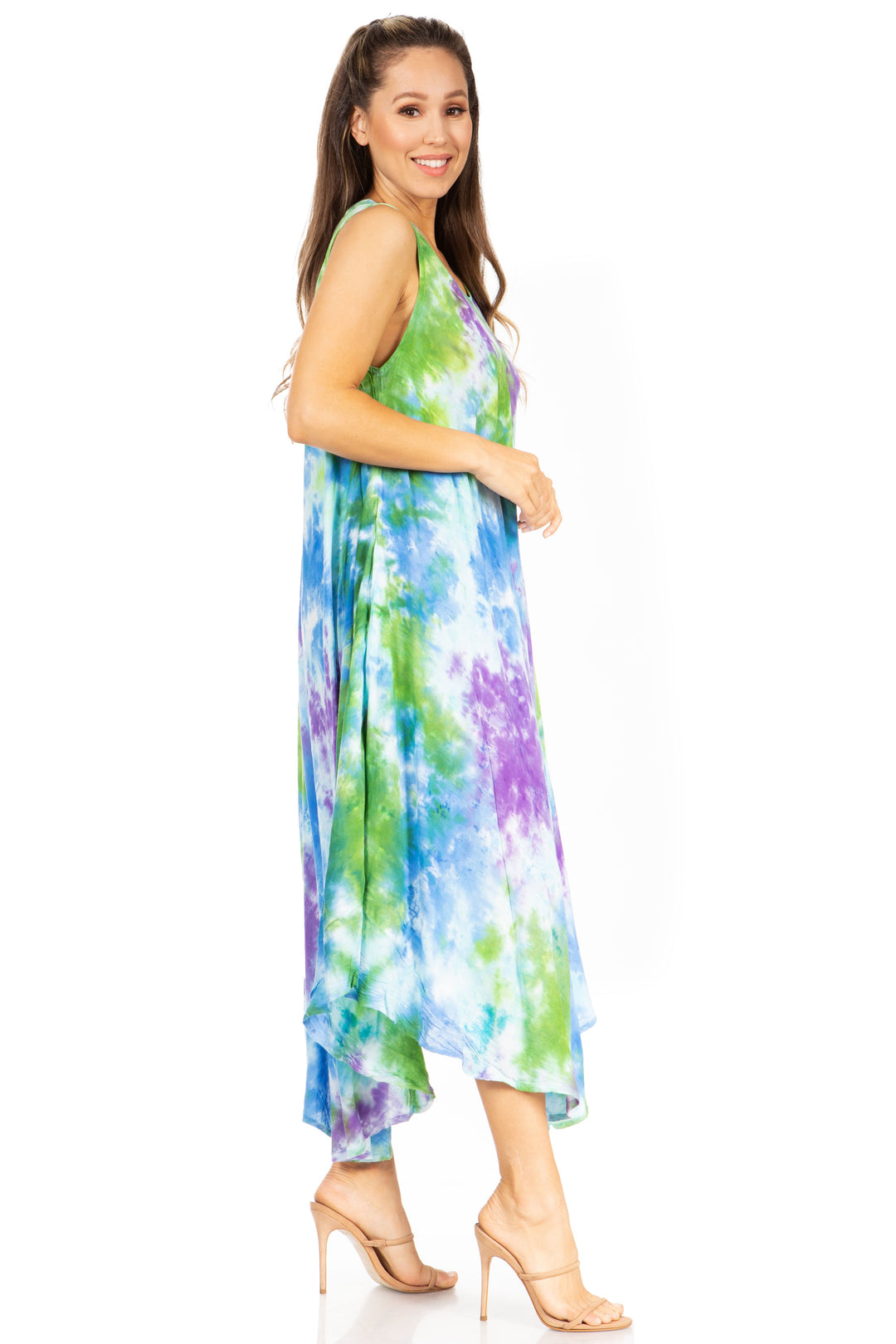 Sakkas Starlight Third Tie Dye Caftan Dress: Women&