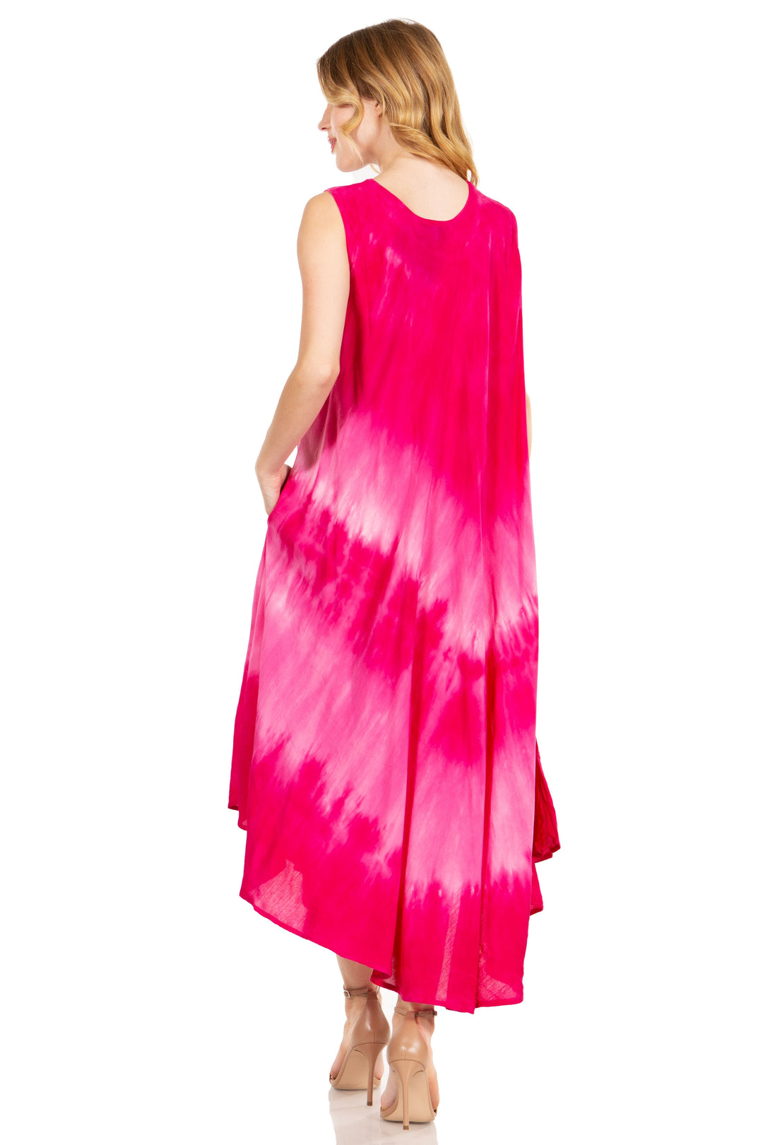 Sakkas Starlight Third Tie Dye Caftan Dress: Women&