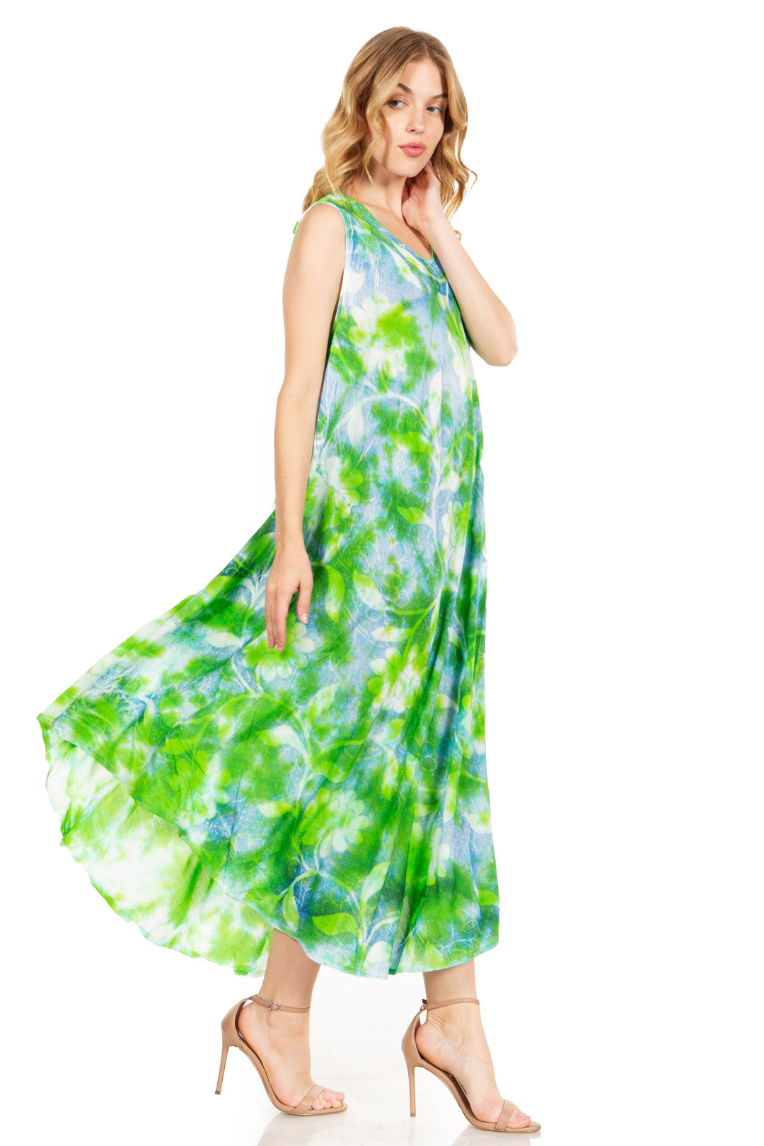 Sakkas Starlight Third Tie Dye Caftan Dress: Women&