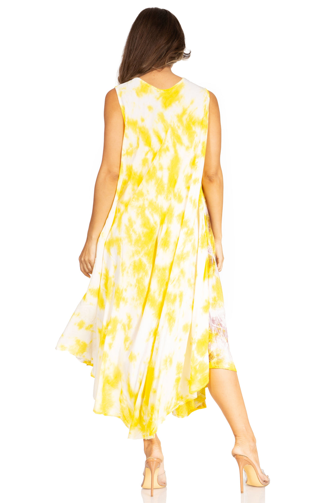 Sakkas Starlight Third Tie Dye Caftan Dress: Women&